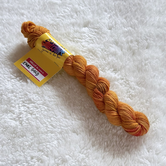 X-Mas Gold — BFL Sock Mini — 20g