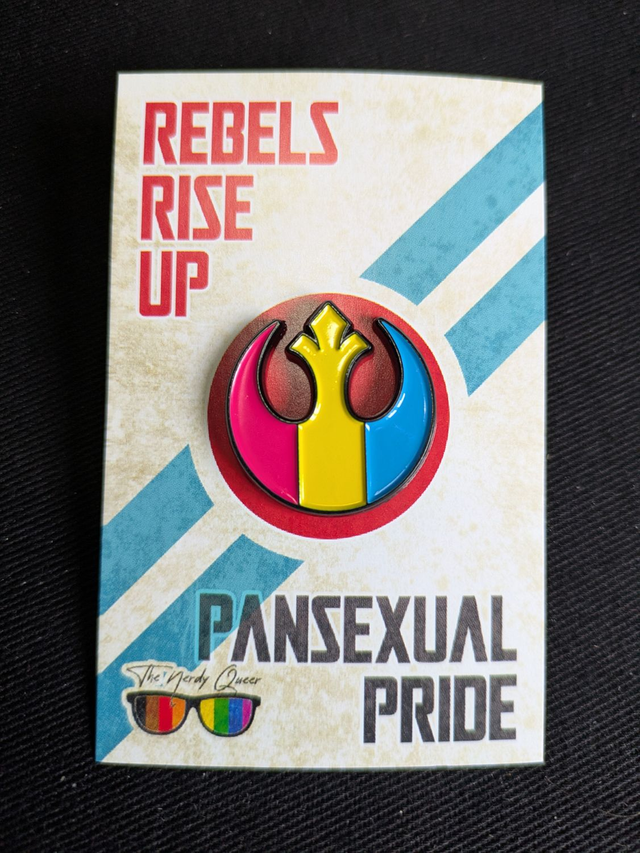 Star Wars Rebel Alliance Inspired Pansexual Pride Soft Enamel Pin Badge