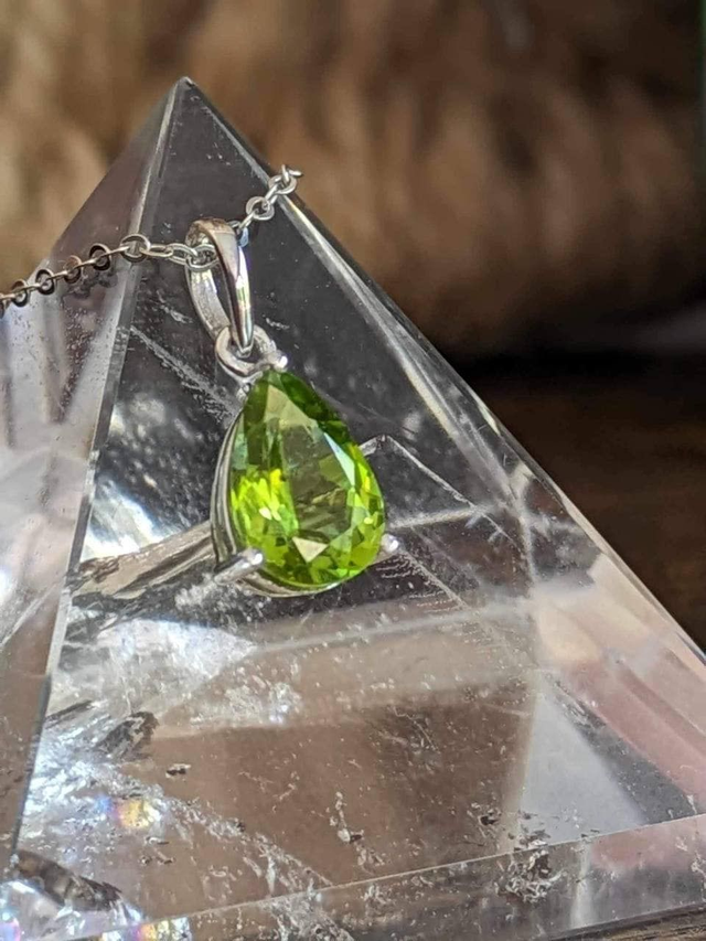 Collier Argent 925 Péridot