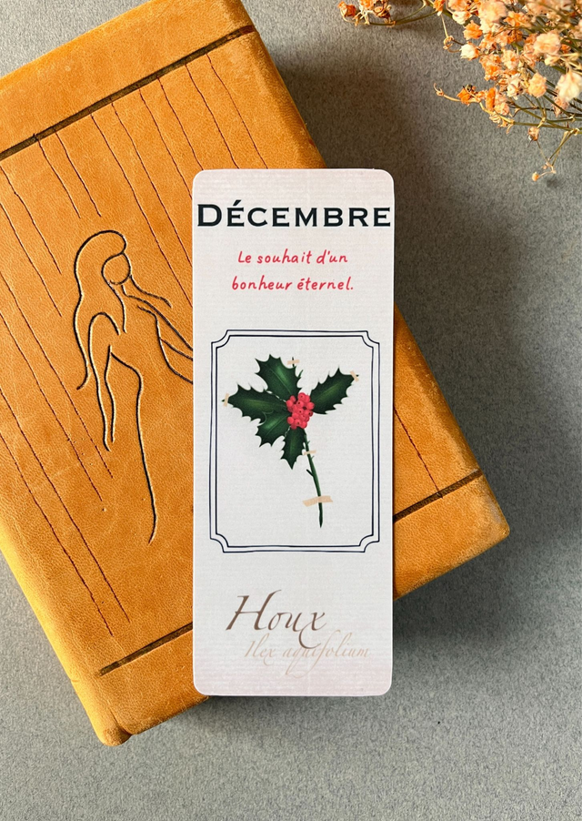 Marque-pages 12. Décembre, Le Houx