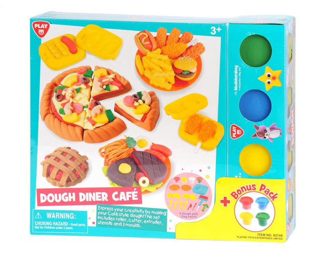 PLAYGO Diner Cafe Kleiset - 8 Kleipotjes