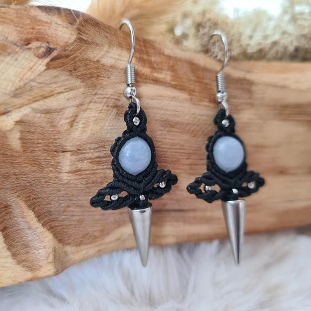 Boucles d'oreilles Fleur sauvage argentées