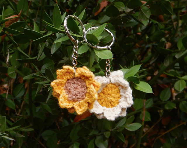 Petit porte-clé tournesol Héliana