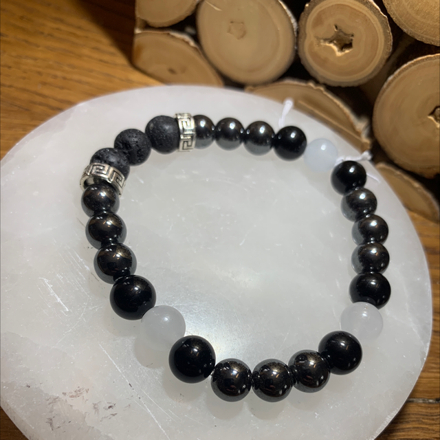 Hématite, Tourmaline et Aiguë Marine 