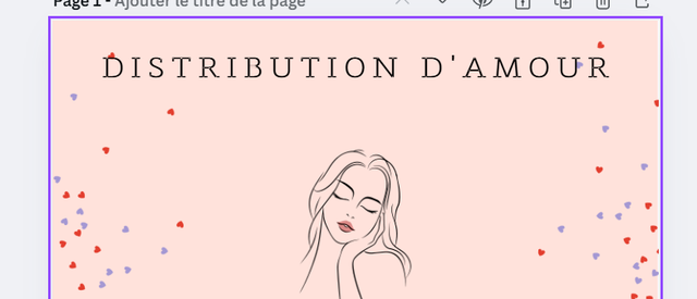 Lettre distribution d'amour 