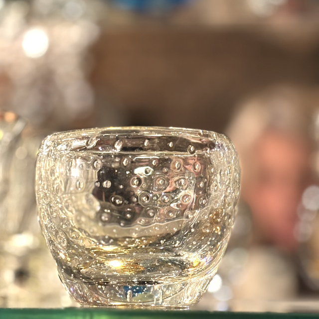 Glas Objekt Bubbles Klarglas Schale 