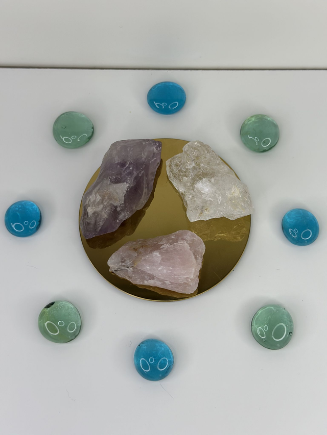 Gouden driehoek set ruw