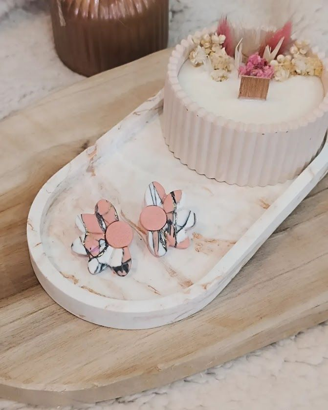 Boucles d&#039;oreilles en argile polymère 