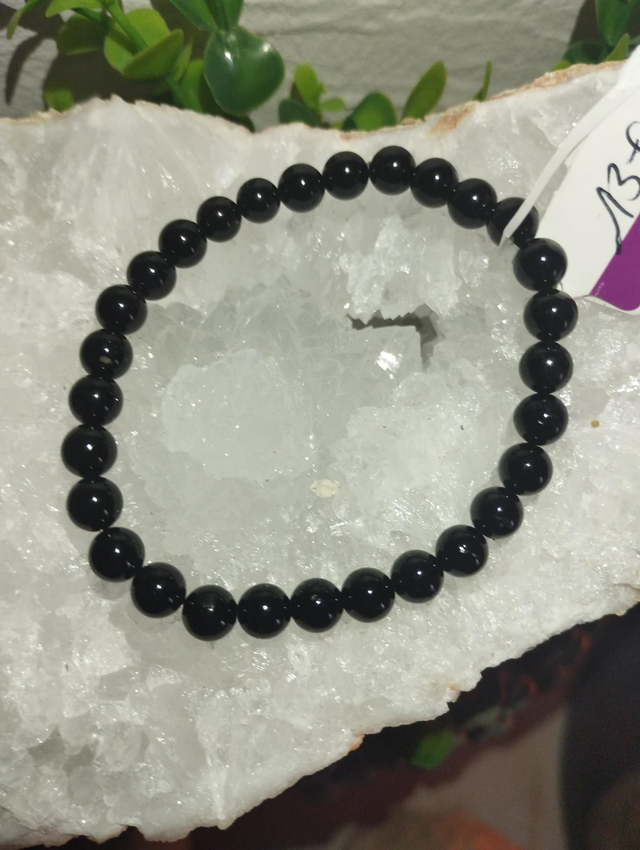 Bracelet Tourmaline Noire 6mm
