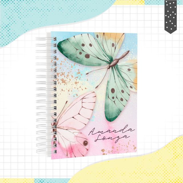 Caderno Universitário Borboleta