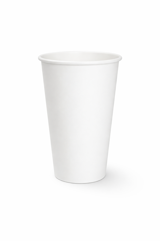 16oz White Paper Cups (BTC097) – Classic, Durable &amp; Versatile