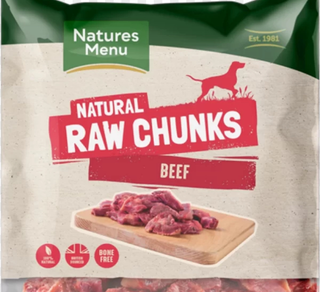 Nature's menu beef chunks 1kg 