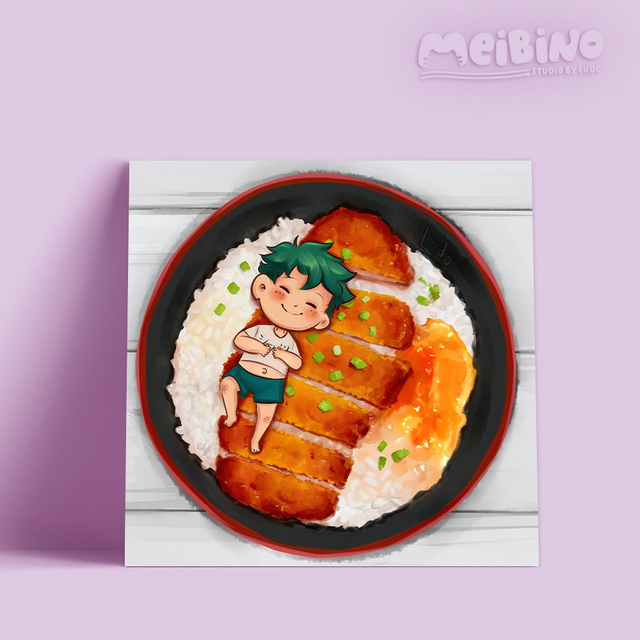 print - katsudon - deku