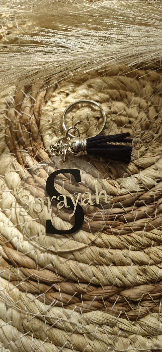 Porte-clés personnalisé Initiale avec prénom