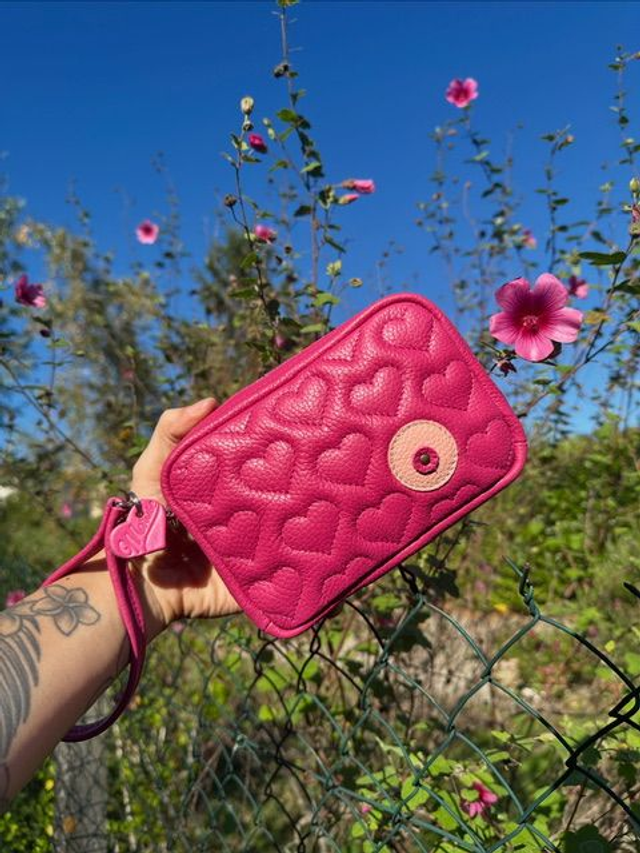 Pochette matelassée Octobre Rose