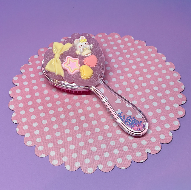 Haarbürste Herz Bunny