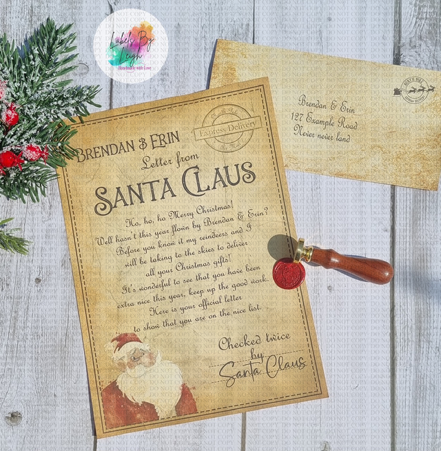 Personalised Christmas Letter