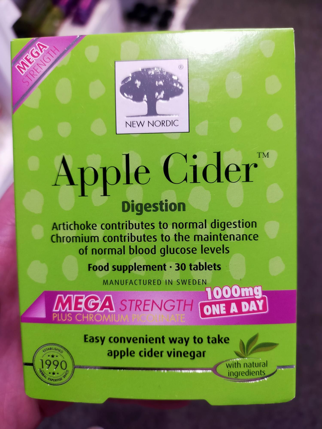 Apple Cider Vinegar Mega New Nordic 30 tablets nn-90040