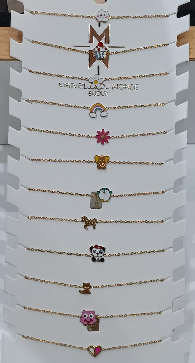 Bracelet en acier doré