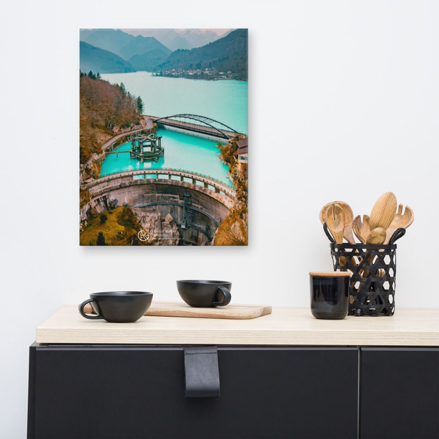 Canvas Landscape Barcis Dam
