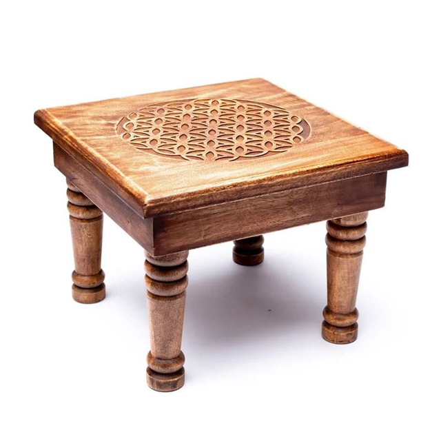 Table d'appoint en bois d'acacia