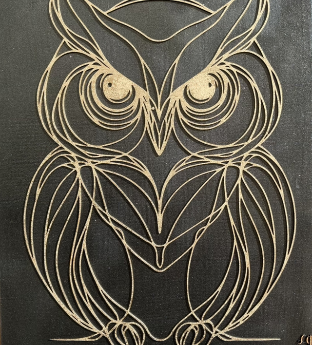 Toile sur châssis Chouette 