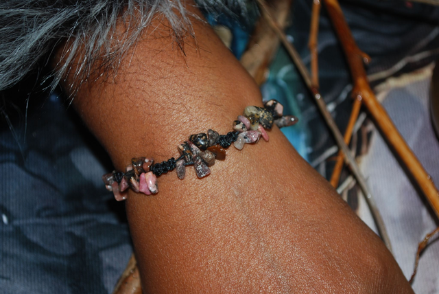 Bracelet en rhodonite