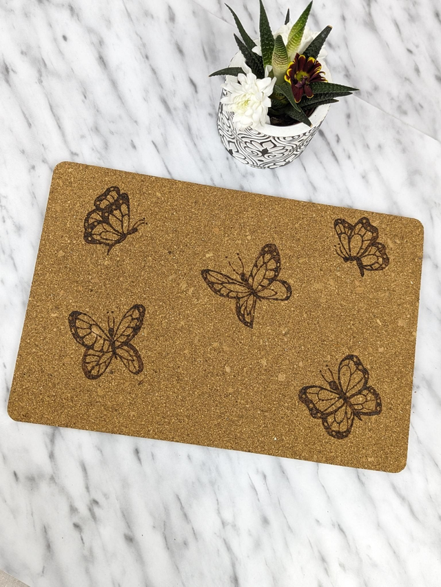 Cork mat &#039;BUTTERFLY&#039; 