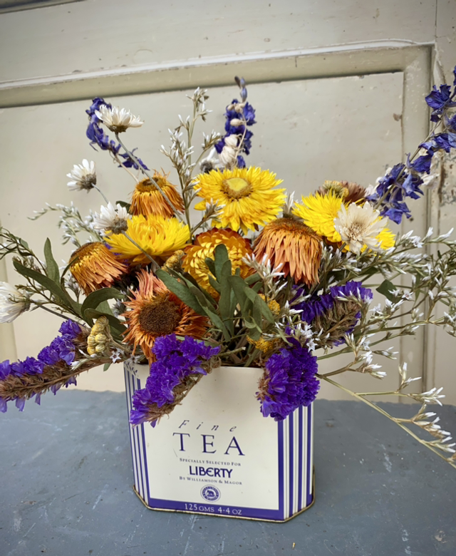 Liberty Tin Dried Flowers