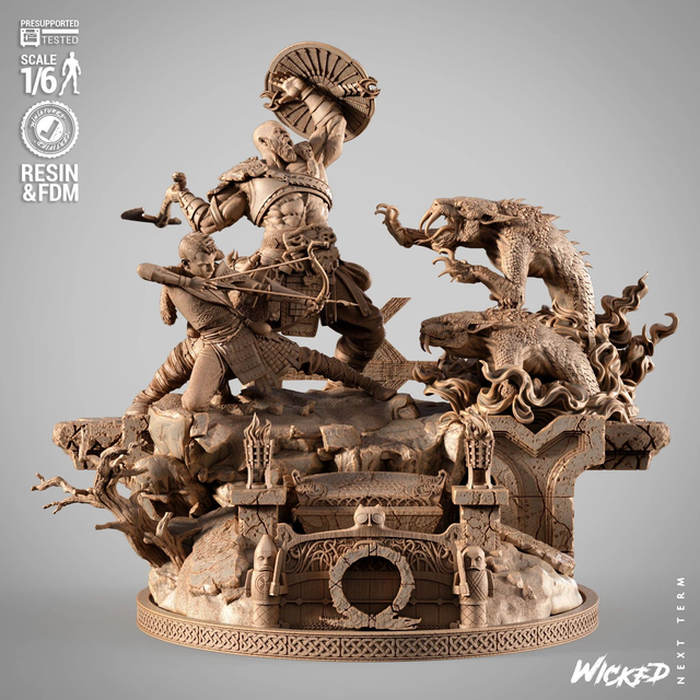 DIORAMA GOD OF WAR série gaming