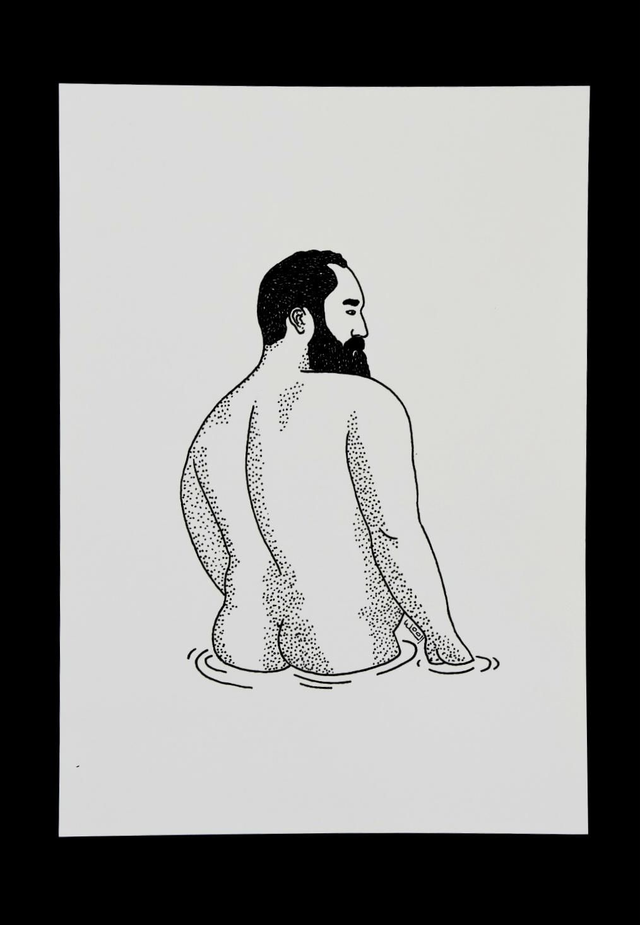 PRINT A4 - Le Baigneur