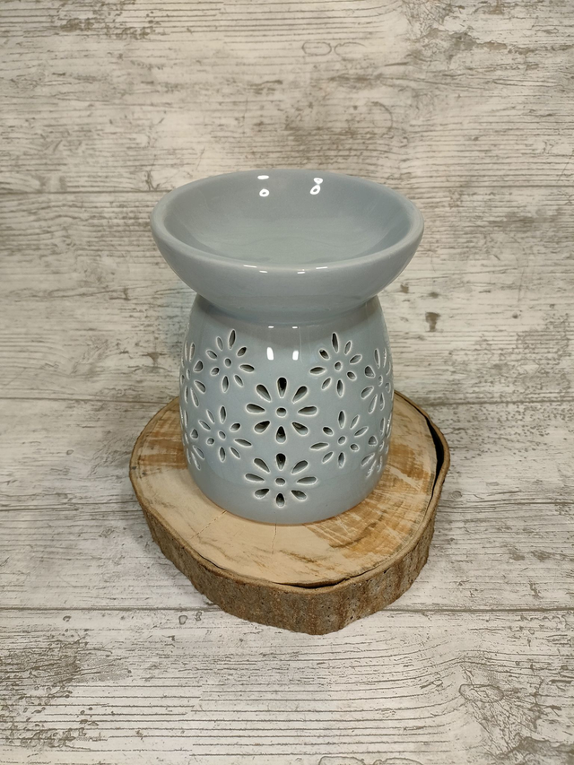 Grey Floral Burner