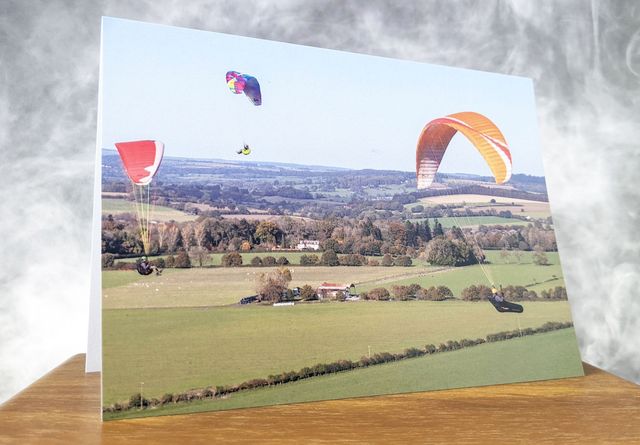 Paragliding Blank Card