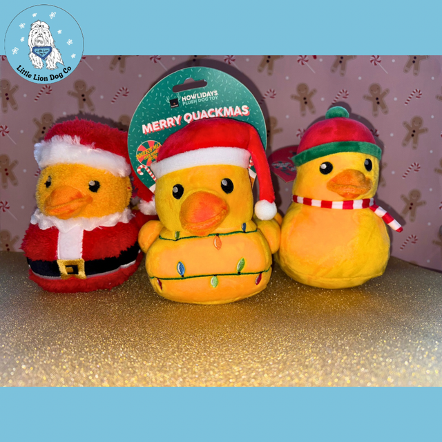 Fuzzyard Merry Quackmas Duck Plush Dog Toys