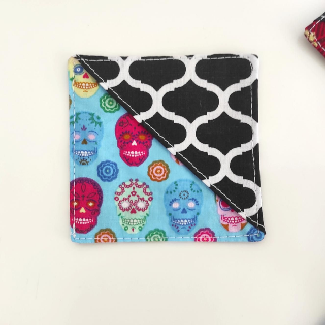 Marque page en coton - Mexique/noir