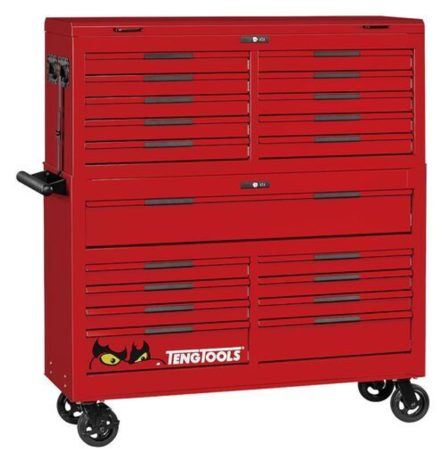 53&quot; PRO35™ stack tool storage 19 drawers red TSS53R19