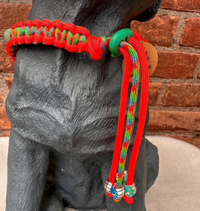 Halsband met lavakralen - 55/60 cm