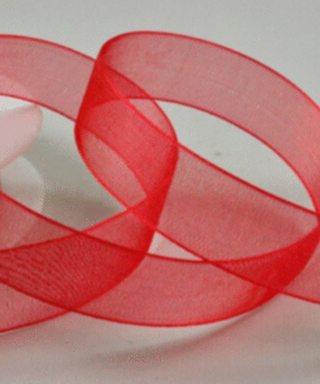 RB01 Red Organza Ribbon