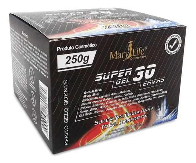 Super GEL 30 Ervas 250g Mary Life

