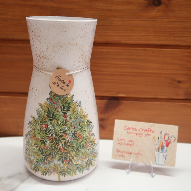 Decoupage Vase