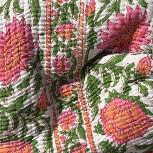 Pink &amp; Green Floral Toiletry Bag - Small