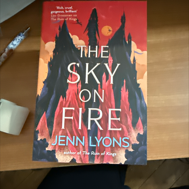 The Sky on Fire Painted Edge