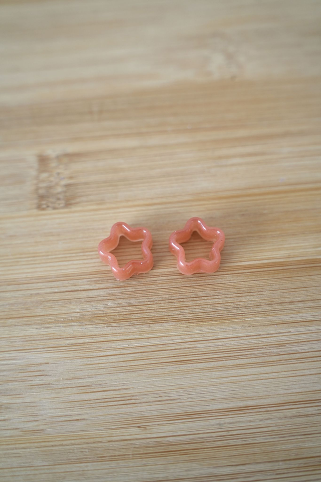 Minis pampilles étoiles rouges