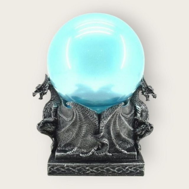 Superbe sphère bleue lumineuse 