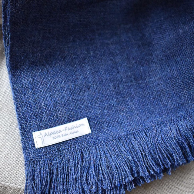 Herensjaal 100% baby alpaca 180cm x 35cm