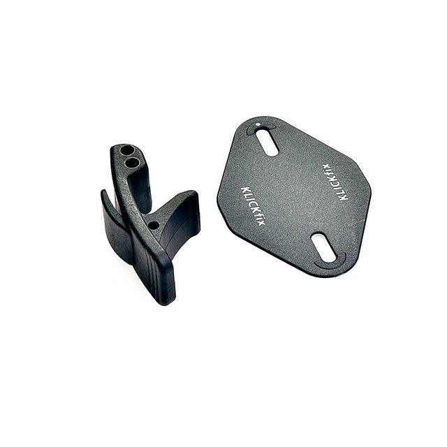 Riegel Ø 10-16, schwarz, mit Platte für KorbKlip 1