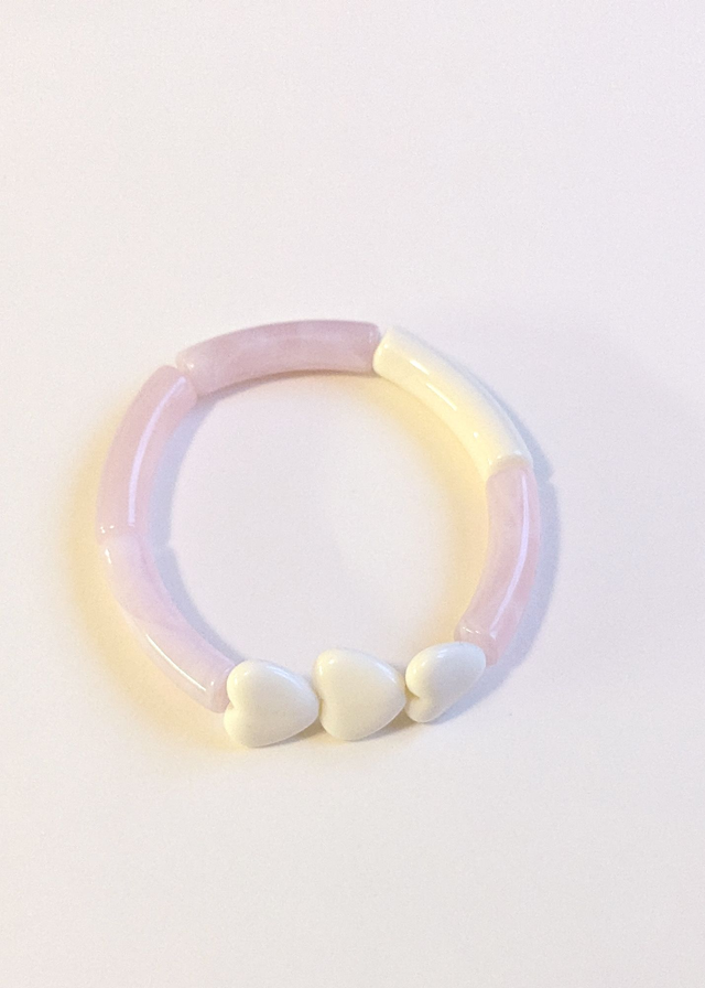 Bracelet Love latte &amp; light rose