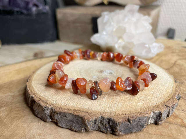 Bracelet chips CORNALINE