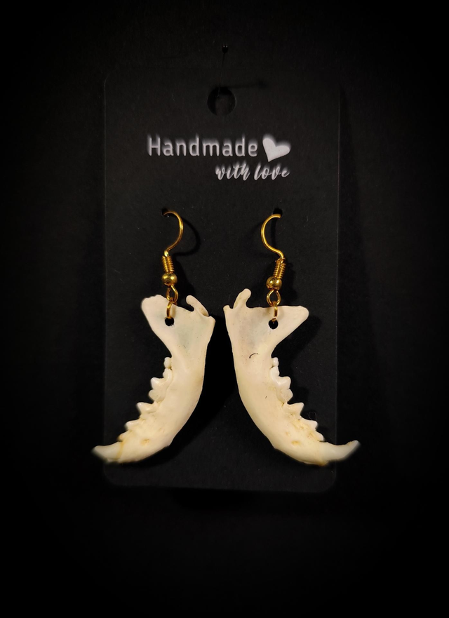 Boucles d&#039;oreilles mâchoire de Vison 