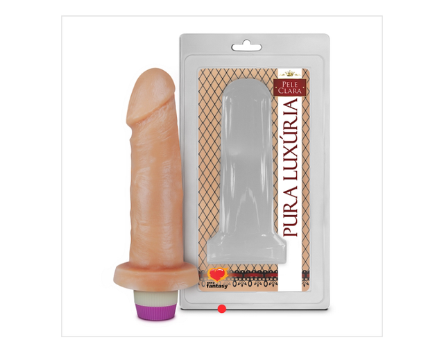Pênis Realístico Com Vibro - 14cm X 3,7cm Referência: PC005